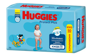 PAÑAL HUGGIES XXG celeste CLASSIC